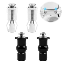 Carica l'immagine nel visualizzatore di Gallery, 4 Pezzi Fissaggi WC Sedile, Accessori per Sedile WC, Fissaggio Vite per Sedile WC, Fissaggio Dado di Gomma per Fissare T