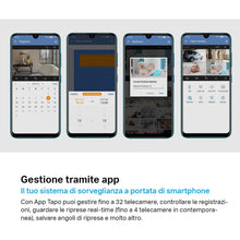 Carica l'immagine nel visualizzatore di Gallery, Tapo C200 Telecamera Wi-Fi Interno FHD, Videocamera sorveglianza, Visione Notturna, 360° Visuale, Audio Bidirezionale, Rilevamento di movimento e notifiche, Allarme acustico e luminoso integrato