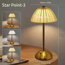 Carica l'immagine nel visualizzatore di Gallery, Voltix Lampada da Tavolo Senza Fili Ricaricabile, Abat Jour Comodino Touch Dimmerabile in Metallo, Lampada LED Portatile