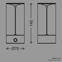 Carica l'immagine nel visualizzatore di Gallery, BRILONER - Lampada da tavolo LED senza fili con controllo touch a 4 livelli, filamento, luce bianca calda, ricarica USB-