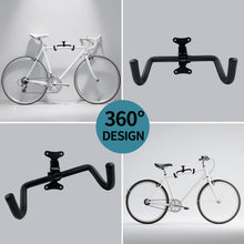 Carica l'immagine nel visualizzatore di Gallery, Supporto Bici da Muro Pieghevole, Parete Salvaspazio, Realizzato in Metallo Robusto, Regolabile in Angolazione e Distanz