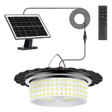 Carica l'immagine nel visualizzatore di Gallery, LEKIA Lampada Solare da Esterno con Telecomando, Dimmerabile Lampadario Solari 244 LED Luci Solari da Giardino con Senso