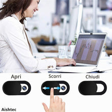 Carica l'immagine nel visualizzatore di Gallery, Copri Webcam, Untra Sottile 0.7mm Copertura Webcam Cover Slider per Computer Portatile, Laptop, PC, Tablet, Smartphones 