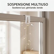Carica l'immagine nel visualizzatore di Gallery, 12 Pezzi Ganci Decorativi per Finestre Bianco, Ganci per Finestre da Appendere, per Fino a 20mm di Spessore, Senza Incol