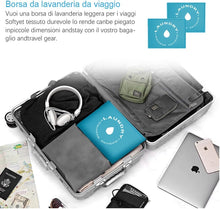 Carica l'immagine nel visualizzatore di Gallery, AiQInu Sacchi da Biancheria Coulisse Sacco della Biancheria Pieghevole Borsa della Lavanderia, 60 x 85 cm