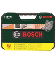 Carica l'immagine nel visualizzatore di Gallery, Bosch Set Da 103 Pezzi Di Punte E Bit V-Line In Titanio, Per Legno, Pietra E Metallo, Nero, 45.01 x 40.01 x 24.99 cm, 1.