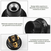 Carica l'immagine nel visualizzatore di Gallery, Lampada con attacco, 10pezzi Lampade con attacco E14 adatte per lampadine a vite E14 e lampade a risparmio energetico a 