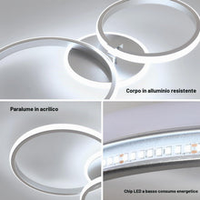 Carica l'immagine nel visualizzatore di Gallery, DELIPOP Plafoniera LED Soffitto, 42W 4700LM Lampada da Soffitto 6500K