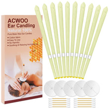Carica l'immagine nel visualizzatore di Gallery, ACWOO Candele dell'orecchio,10 Pezzi Coni Orecchie Cerume, Kit per Candele per Rimozione del Cerume, Coni per orecchie c