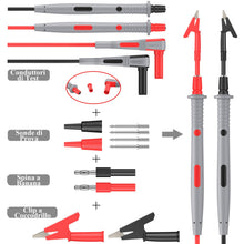 Carica l'immagine nel visualizzatore di Gallery, Proster Kit 23 in 1 Puntali per Multimetro Test Lead Circuito Tensione con Clip Alligatore Sonda Tester Grabber a Molla,
