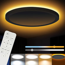 Carica l'immagine nel visualizzatore di Gallery, JESLED Plafoniera LED Soffitto con Telecomando, 30W Plafoniera Camera da Letto Dimmerabile 3000K-6500K Adatto per il Let