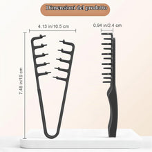 Carica l'immagine nel visualizzatore di Gallery, Pettine Denti Larghi,Pettine per Capelli Ricci Texture,Strumento Volumizzante per Radici,Uomini e Donne Accessorio per l