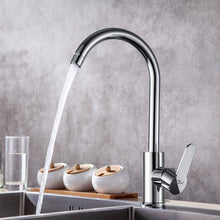 Carica l&#39;immagine nel visualizzatore di Gallery, Auralum Rubinetto da cucina elegante miscelatore lavello cucina beccuccio alto girevole a 360° rubinetto lavello montabile ad acqua calda e fredda