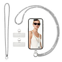 Carica l'immagine nel visualizzatore di Gallery, 2 Pezzi Cordino per Cellulare Design Scintillante con Strass Universale