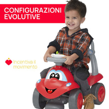 Carica l&#39;immagine nel visualizzatore di Gallery, Chicco Billy Walk&amp;Ride Eco+, Primi Passi Girello e Cavalcabile 2in1, Assemblaggio Semplice Manubrio Ergonomico, Ruote Larghe, Suoni e Luci di Guida, in Plastica Riciclata, Bambini 12-36 Mesi, Rosso