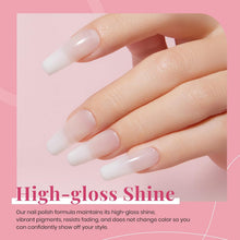 Carica l'immagine nel visualizzatore di Gallery, Vishine Smalto gel bianco latte – colore naturale nude traslucido per manicure francese – Soak Off UV Clear Coat per nai
