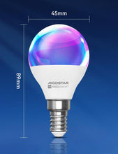 Carica l'immagine nel visualizzatore di Gallery, Aigostar Lampadine Alexa, Lampadine Wifi G45 E14 6.5W, Lampadina Smart RGBCW Compatibile con Alexa/Google Home, Nessun H