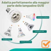 Carica l'immagine nel visualizzatore di Gallery, DiCUNO Adattatore da E14 a GU10, Socket Converter Socket Adapter, 6 Pezzi
