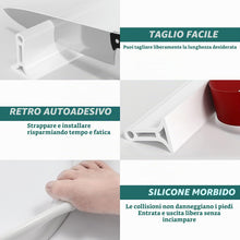 Carica l'immagine nel visualizzatore di Gallery, 200×3×2 cm Barriera Doccia Ferma Acqua,Bordo per Piatto Doccia in Silicone,Striscia Separatrice Asciutta,Pieghevole a Pi