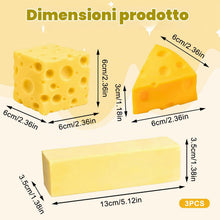 Carica l'immagine nel visualizzatore di Gallery, 3 Pezzi Giocattoli Burro Squishies Squeeze, Burro Giocattolo da Schiacciare Antistress, Giocattolo da Spremere di Burro 