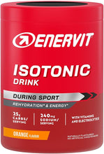 Carica l'immagine nel visualizzatore di Gallery, Enervit, Isotonic Drink Arancia, Bevanda Reidratante, Per Reidratarsi Durante Sforzi Prolungati, Riduce la Stanchezza, 25g di Carboidrati a Porzione, Gusto Arancia, Barattolo da 420g