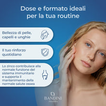 Carica l'immagine nel visualizzatore di Gallery, Bandini® Zinco Bisglicinato 400 Compresse (Scorta 13 Mesi), 100% Vegano