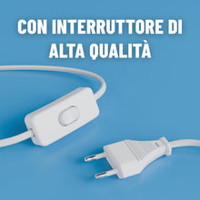 Carica l'immagine nel visualizzatore di Gallery, greate Portalampada E27 con interruttore e cavo bianco 5 metri