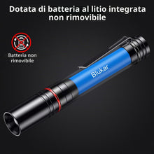 Carica l'immagine nel visualizzatore di Gallery, Blukar Torcia LED Mini Ricaricabile, Torcia Penna Tascabile con Clip
