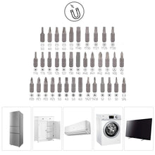 Carica l'immagine nel visualizzatore di Gallery, Amazon Basics Set di chiavi a cricchetto magnetiche e cacciaviti di precisione per elettronica, 73 unità, confezione da 