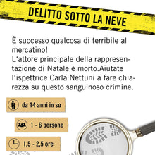 Carica l'immagine nel visualizzatore di Gallery, Hidden Games Luogo del Reato - Delitto sotto la neve - Italiana - gioco realistico della scena del crimine, gioco emozionante del detective, gioco della stanza di fuga