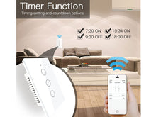 Carica l'immagine nel visualizzatore di Gallery, Interruttore Da Parete WiFi, 3 In 1 WiFi 2.4G + RF 433 Mhz + Tasto Touch, Compatibile Con Amazon Alexa e Google Home, Pannello Smart Intelligente Per Scatola 503 Italiana (Bianco, 3 Tasti Touch)