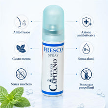 Carica l'immagine nel visualizzatore di Gallery, Pasta del Capitano Spray Alito Fresco 15 ml, Spray Orale Antialitosi, Antibatterico con Propoli, Zinco e Menta Fredda, A