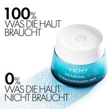 Carica l'immagine nel visualizzatore di Gallery, Crema idratante VICHY Boost per pelli normali con minerali, acido ialuronico a catena lunga, niacinamide (B3) e squalano, Minéral 89 72H