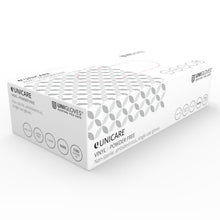 Carica l'immagine nel visualizzatore di Gallery, Unigloves Unicare Guanti Monouso, Multiuso in Vinile, Senza Polvere, Senza Lattice, Peso Medio, confezione da 100 Guanti