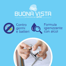 Carica l'immagine nel visualizzatore di Gallery, Buona Vista - Salviette Pulizia Occhiali - Con Formula Igienizzante - Speciale Materiale Antigraffio - Monouso - Formato