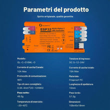 Carica l'immagine nel visualizzatore di Gallery, GLEDOPTO WLED Controller ESP32 Striscia LED Fusibile 15 A Mic DIY Illuminazione Dinamica UART USB-C per Strisce Digitali