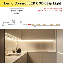 Carica l'immagine nel visualizzatore di Gallery, TOPAI Striscia LED COB 12V Impermeabile IP65 Bianco Naturale 5m 480LED/m