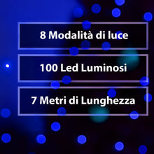 Carica l'immagine nel visualizzatore di Gallery, GINMA - Luci Natale LED Interno e Esterno con 8 Effetti Luce, Certificate IP44, Basso Consumo e Impermeabili - Cavo Tras