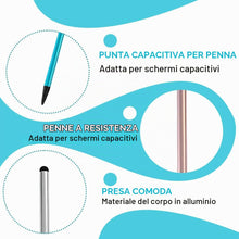 Carica l'immagine nel visualizzatore di Gallery, 4 penne stilo per touch screen universali con punta fine per cellulare/iPad, Samsung, Android, tablet e altri touchscree