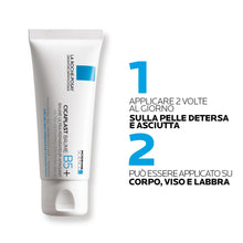 Carica l'immagine nel visualizzatore di Gallery, La Roche-Posay Cicaplast Baume B5+, Balsamo Viso e Corpo Riparatore, Adatto a Pelli Secche e Sensibili, Azione Anti-rossore, Effetto Lenitivo, Formula con Tribioma, Pantenolo, Madecassoside, 40 ml