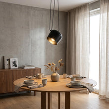 Carica l'immagine nel visualizzatore di Gallery, BARCELONA LED Lampada a Sospensione Moderna Nera Agos E27 in Alluminio Metallico, Lampadario Grande Classico Moderno Sti