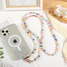 Carica l'immagine nel visualizzatore di Gallery, 1PCS Catena Universale per Cellulare, Tracolla per Cellulare, Perline Collana Porta Cellulare Corda Cellulare Tracolla C