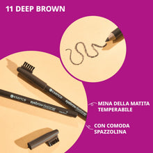 Carica l'immagine nel visualizzatore di Gallery, essence eyebrow DESIGNER matita sopracciglia definizione lunga tenuta (1 g)