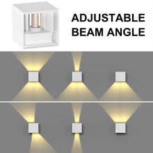 Carica l'immagine nel visualizzatore di Gallery, 2 Pezzi 7W Applique da Parete Esterno Interni LED Lampada,Guscio Bianco
