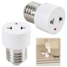 Carica l'immagine nel visualizzatore di Gallery, 2 Pezzi Adattatore Portalampada E27, Set Adattatore Presa per Lampadina 2 Poli Portalampada a Vite Convertitore Base Lam
