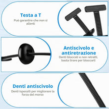 Carica l'immagine nel visualizzatore di Gallery, URAQT Fascette Plastica Universali, 30 pezzi Nylon Universal Cable Tie Buckle, Fascette plastica nere con design a perno