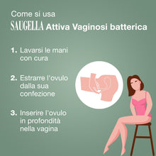 Carica l'immagine nel visualizzatore di Gallery, Saugella Attiva Vaginosi Batterica, Ovuli Vaginali, 7 Ovuli Monodose
