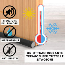 Carica l'immagine nel visualizzatore di Gallery, Paraspifferi Sottoporta Universale Pannello in Pelle per Porta Regolabile | Guarnizione Porta Interni ed Esterni Anti-ve