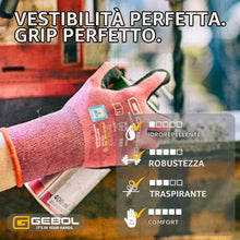 Carica l'immagine nel visualizzatore di Gallery, Gebol Master Flex Lady, guanti da lavoro con rivestimento in nitrile in PPU, guanti in nitrile dermatologicamente testat