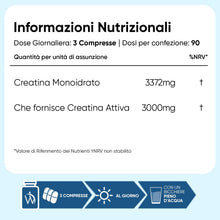 Carica l'immagine nel visualizzatore di Gallery, Creatina Monoidrata Vegana, 3000mg per Dose (per 3 Mesi), Uomini e Donne